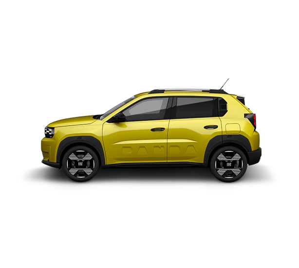 Fiat Grande Panda La Prima Electric 44 kWh — Side profile · under four metres